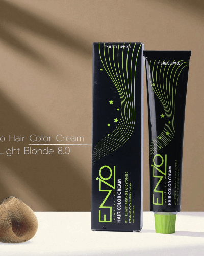 Enzo Hair Color Cream 100ml Light Blonde 8.0