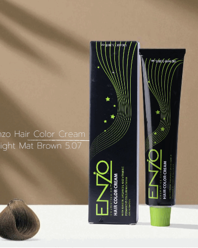 Enzo Hair Color Cream 100ml Light Mat Brown 5.07