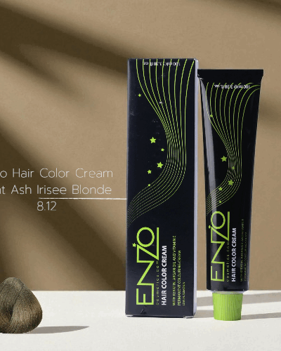 Enzo Hair Color Cream 100ml Light Ash Irisee Blonde 8.12
