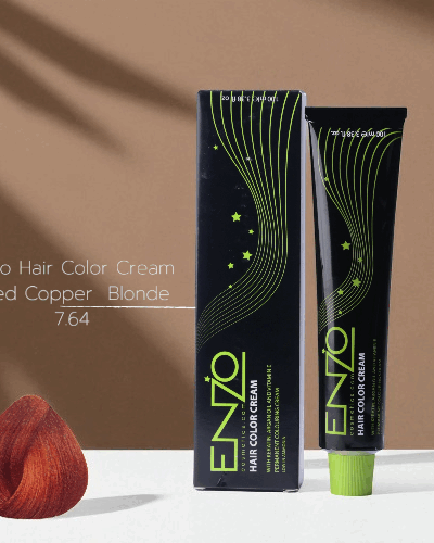 Enzo Hair Color Cream 100ml Red Copper Blonde 7.64