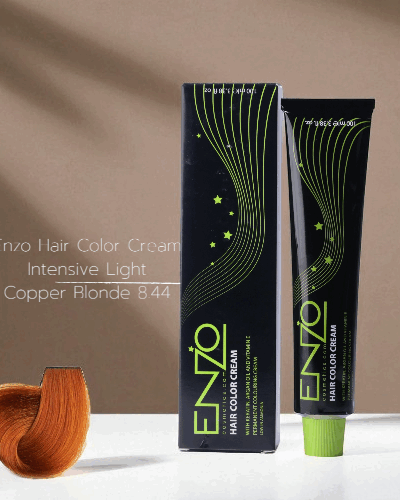 Enzo Hair Color Cream 100ml Intensive Light Copper Blonde 8.44