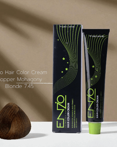 Enzo Hair Color Cream 100ml Copper Mohagony Blonde 7.45