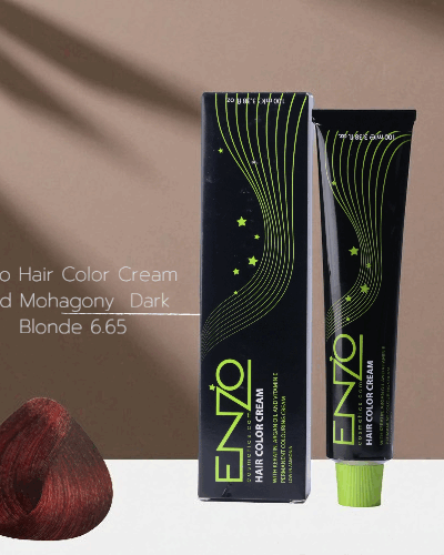 Enzo Hair Color Cream 100ml Red Mahogany Dark Blonde 6.65