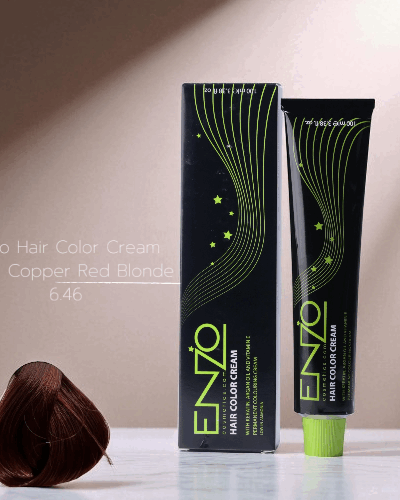 Enzo Hair Color Cream 100ml Dark Copper Red Blonde 6.46