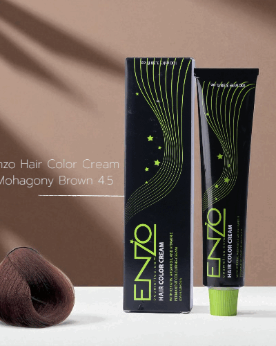 Enzo Hair Color Cream 100ml Mohagony Brown 4.5