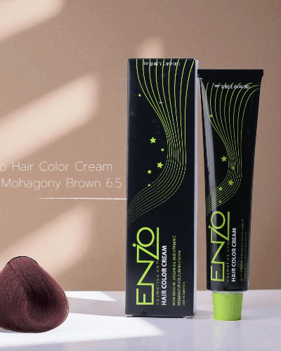 Enzo Hair Color Cream 100ml Dark Mohagony Brown 6.5