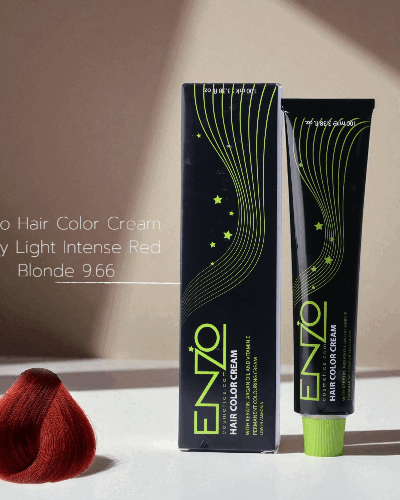 Enzo Hair Color Cream 100ml Very Light Intense Red Blonde 9.66