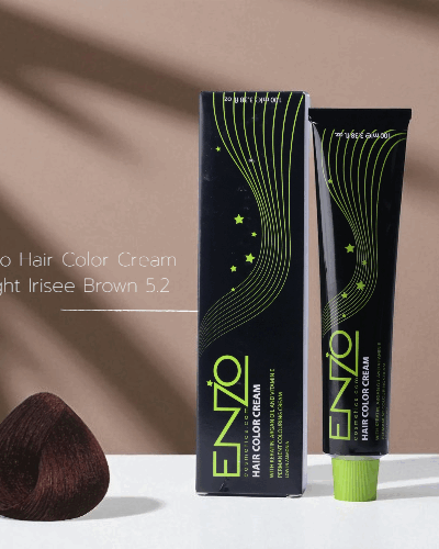 Enzo Hair Color Cream 100ml Light Irisee Brown 5.2