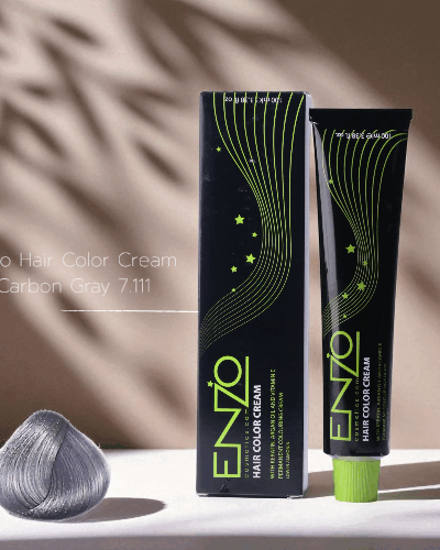 Enzo Hair Color Cream 100ml Carbon Gray 7.111