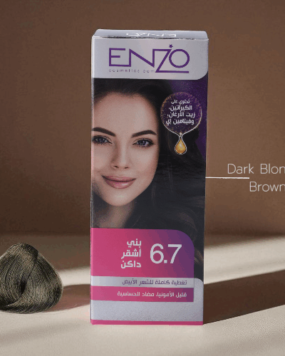 Enzo Hair Color Women Dark Blonde Brown 6.7