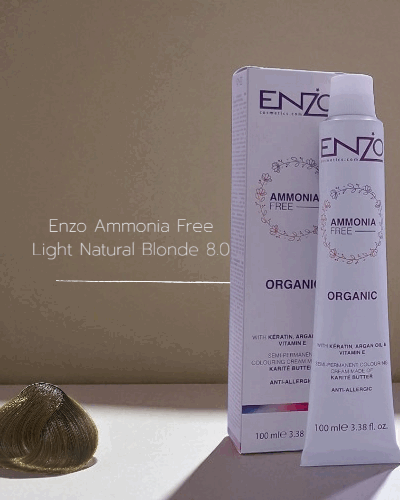 Enzo Ammonia Free  Light Natural Blonde 8.0