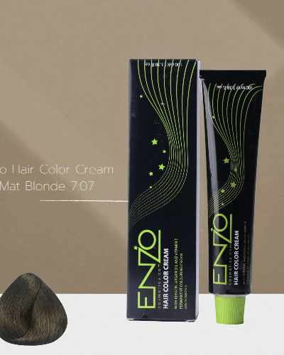 Enzo Hair Color Cream 100ml Mat Blonde 7.07