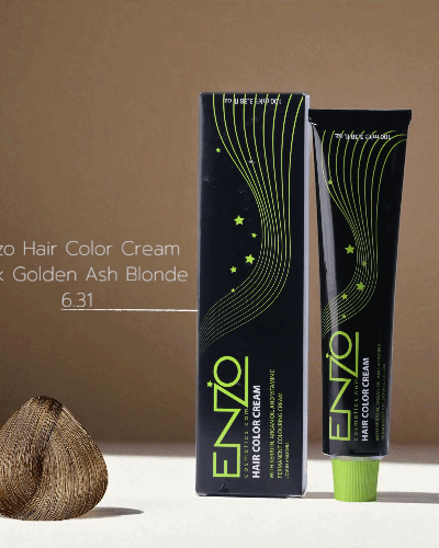 Enzo Hair Color Cream Dark Golden Ash Blonde 6.31