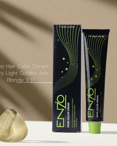 Enzo Hair Color Cream Very Light Golden Ash Blonde 9.31