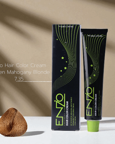 Enzo Hair Color Cream Golden Mahogany Blonde 7.35