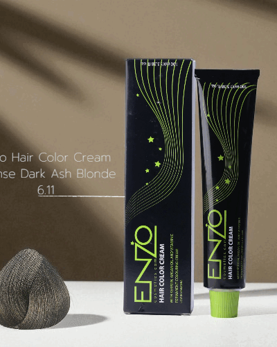 Enzo Hair Color Cream Intense Dark Ash Blonde 6.11
