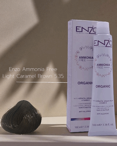 Enzo Ammonia Free Light Caramel Brown 5.35