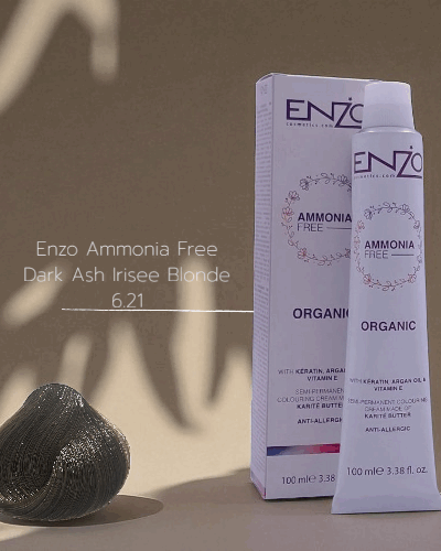 Enzo Ammonia Free Dark Ash Irisee Blonde 6.21