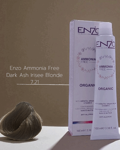 Enzo Ammonia Free Dark Ash Irisee Blonde 7.21