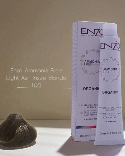 Enzo Ammonia Free Light Ash Irisee Blonde 8.21