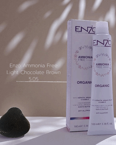 Enzo Ammonia Free Light Chocolate Brown 5.05