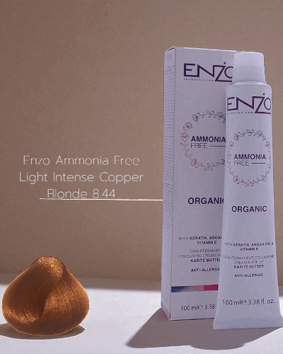 Enzo Ammonia Free Light Intense Copper Blonde 8.44
