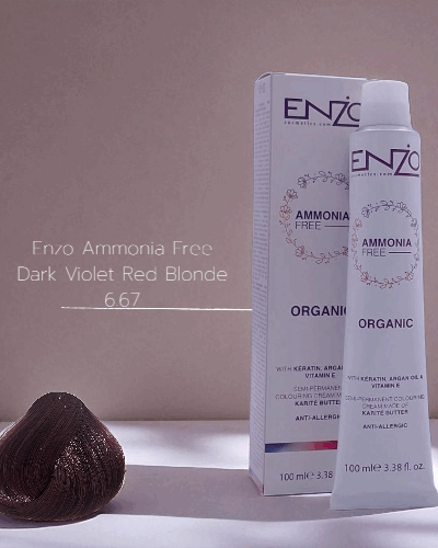 Enzo Ammonia Free Dark Violet Red Blonde 6.67