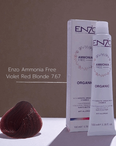 Enzo Ammonia Free  Violet Red Blonde 7.67