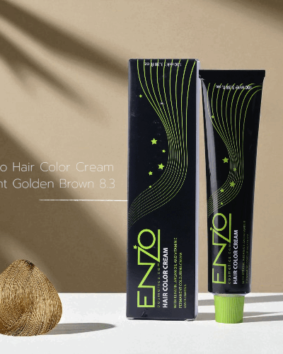 Enzo Hair Color Cream Light Golden Brown 8.3